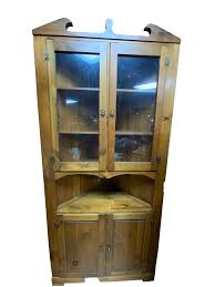 Corner Cabinet with Glass doors and shelves – Pathway Market