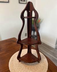 Vintage Wood 3 Tiered Corner Shelf, Vintage Corner Shelf ...