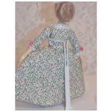 Wood Carved Robert Raikes Queen Anne Doll Boxed Sandra Wright Luncheon. For Sale at Ruby Lane