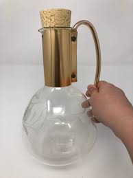 Vintage Pyrex Glass Coffee Carafe: Etched Bird Design - Etsy