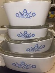 Very Rare Vintage Pyrex Corning Ware Blue Cornflower Use Set Of 5 | eBay