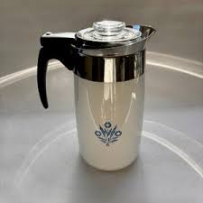 Vintage Corning Ware Blue Cornflower Electric Percolator, 10 ...