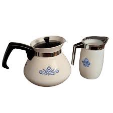 Corningware | Kitchen | Vtg Corningware 6 Cup Teapot And Creamer Cornflower | Poshmark