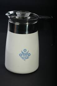 Sorrentina Coffee Online Store - Corning Ware 6 Cup Enamelware Coffee Percolator VINTAGE Mint