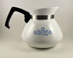 Vintage Corning Ware Blue Cornflower Coffee Tea Pot 6 Cup P-104 No Lid | eBay