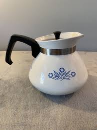 Vintage Corning Ware Blue Cornflower 6 Cup Tea Pot P-104 With Rare Backstamp | eBay