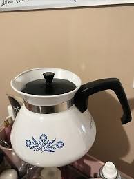 Backstamp 1960s Vintage Corning Ware Blue Cornflower 6 Cup Teapot with lid | eBay