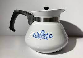 CORNING WARE Blue Cornflower Teapot P104 6 Cup Tea Coffee Pot With Plastic Lid Retro 1960s P-104 - Etsy Ireland