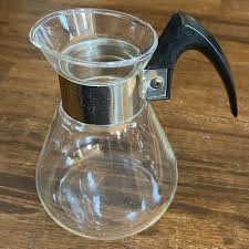 Vintage Corning Clear Glass Carafe Pitcher with Handle - Heat Proof Glass | eBay