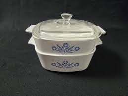Corning Ware Cornflower Blue 1 Qt & 1.5 Qt Baking Dish Casseroles with Glass Lid | eBay