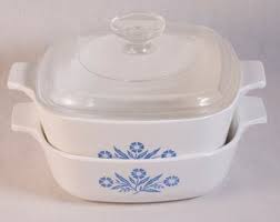 Vintage Pyrex Corningware Blue Cornflower Nesting Casseroles W/ Lid - Set of 2 - Etsy