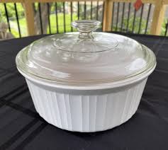 Corningware French White F-1-B Casserole Dish With Lid ...