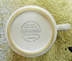 Corning Ware French White Coffee Soup Mugs 20 oz Stoneware ...