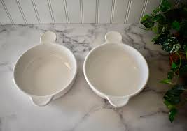 Two Large Vintage Corning Ware Double Tab Handle Grab It ...
