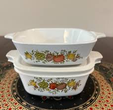 Vintage Corning Ware Spice of Life Petite Casserole Dishes ...