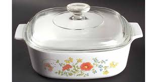 Wildflower (Corelle) 2 Quart Square Casserole with Lid by Corning | Replacements, Ltd.