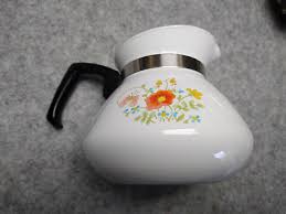 Corning Ware Wild Flower Stove Top Coffee / Tea Pot No Lid ...