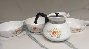 Vintage Corelle Tea Pot and Pans Collectors - Etsy