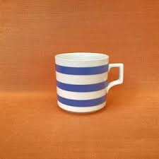 Large Paramount Pottery Co Blue and White Striped Mug (1 Pint) Made in England, Vintage PPC Mug, Cornishware Style, Staffordshire, Chef Ware - Etsy