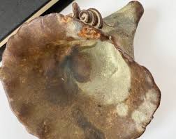 Pottery Ring Dish, Handmade Ring Holder, Small Flower Shaped ...