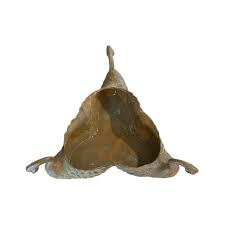 Vintage Cast Brass Patinated Triple Swan Cache Pot ...