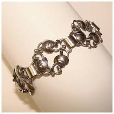 Fabulous John L DENMARK Signed Sterling Vintage Bracelet ...