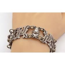 TAXCO MEXICO 925 Silver Vintage Antique Rustic Swirl Chain ...