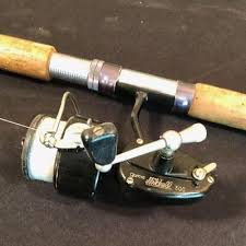 #272 Fishing Pole Mitchell 300 Reel And Vintage fishing Rod ...