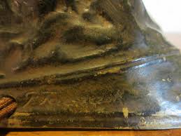 Antique Bronze Lamp by Peter Tereszczuk, Art Nouveau ...