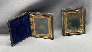 LOT 2 ANTIQUE AMBROTYPE PHOTO YOUNG BOYS CALI FRAMED PORTRAIT LEATHER VELVET VTG | eBay