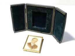 Antique c1930 Hinged Front Leather Case Portrait Miniature of Gentleman | eBay Australia