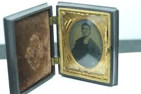 Civil War Union Case W/picture / Patriotic Naval Motif ...