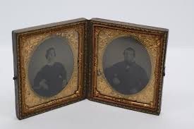 Twin Daguerreotypes in a Double Gutta Percha Frame - Etsy