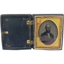 Antique Tintype & Gutta-Percha Union Case. For Sale at Ruby Lane