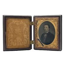 Antique 1/9 Plate Artist Ambrotype Constitution & Law Eagle ...