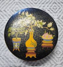 Dahmer Decorated Ware Round Tin Box | eBay