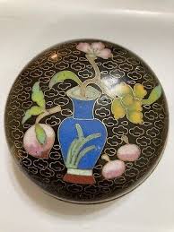 Vintage Chinese Cloisonne Trinket Box | eBay