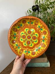 Orange Flower Power Daher Bowl - Etsy