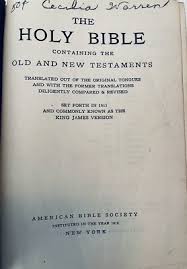 Holy Bible KJV King James Version 1950s American Bible ...