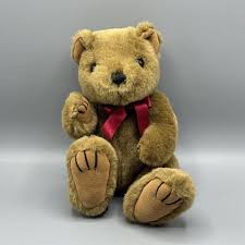 Unbranded | Toys | Vintage Small Teddy Bear Red Bow 1 ...