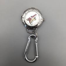 Game Time Arizona Coyotes Carabiner Pocket Watch 44mm Silver ...