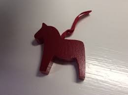 Red Wooden Dala – Wooden Spoon