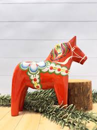 Swedish Dala Horse: Red, 8 Inches | The Nordic Shop