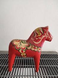 Large Traditional Dala-dalarna Horse Hand Painted. Vintage 1950s Made in Sweden - Etsy Denmark