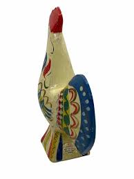 Lot of Five Vintage Swedish Dala Rooster Chicken by Nils Olsson, Sweden Folk Art For Sale at 1stDibs | dala chicken, swedish folk art chicken, swedish rooster