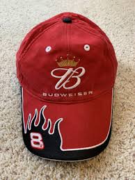 Dale Earhardt Jr Hat Budweiser Hook And Loop Close NASCAR ...