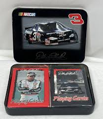 Dale Earnhardt Limited Edition Playing Cards In Tin Case 2 Decks Unopened NEW | eBay