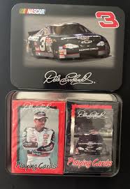 Dale Earnhardt #3 & JR #8 NASCAR Playing Cards & Tins | 2 Sets = 4 Decks | NIB | eBay