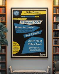 Four Iconic Jazz Concert Festival Posters Retro Jazz Gallery ...