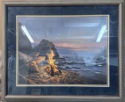 Stephen LYMAN " Beach Bonfire " Limited Edition Mint ...